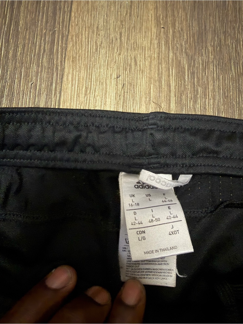 adidas Black Joggers with White Three-Stripes - Picture 3 of 5